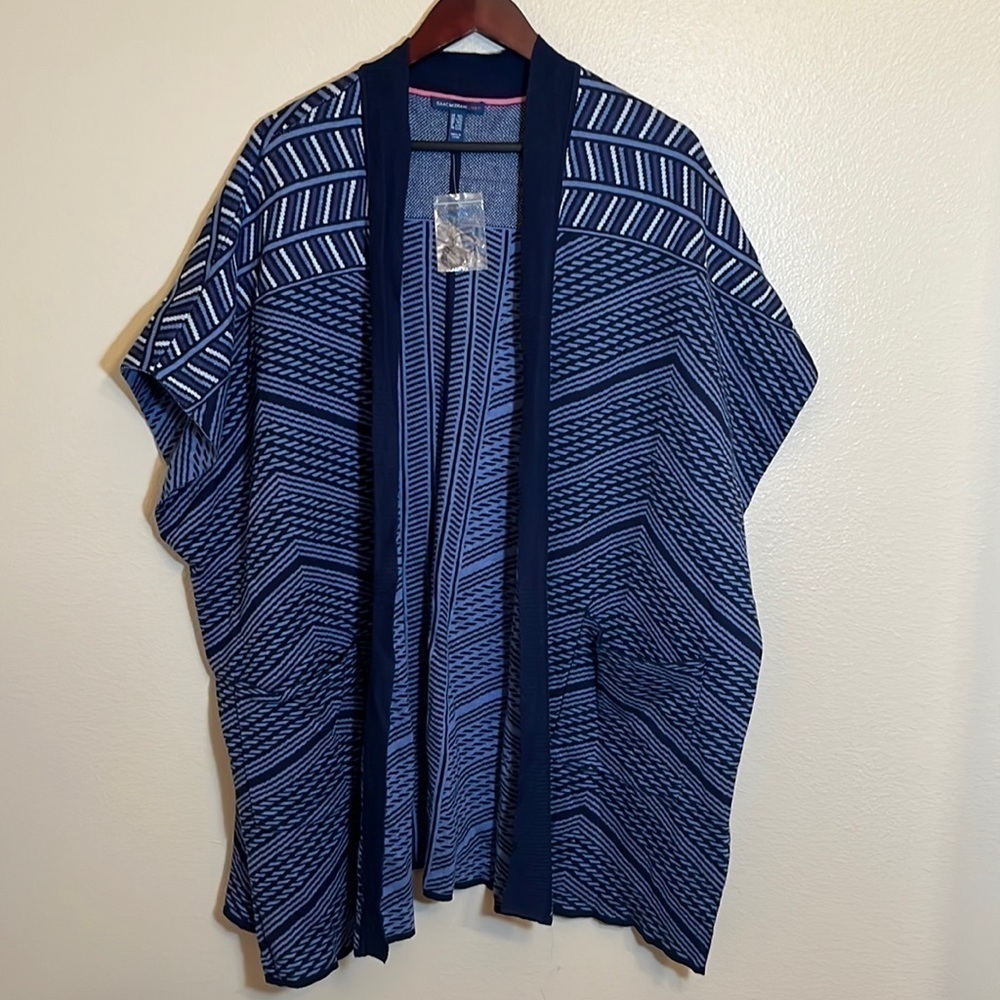ISAAC Mizrahi Live Cardigan Open Front Sweater Size M/L